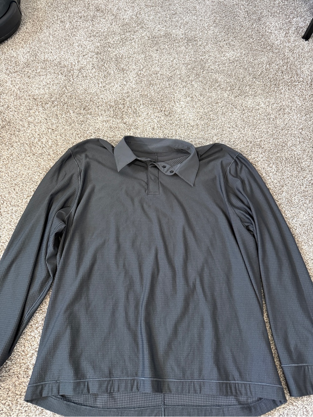 Lululemon Woven Long-Sleeve Polo Shirt Sz L